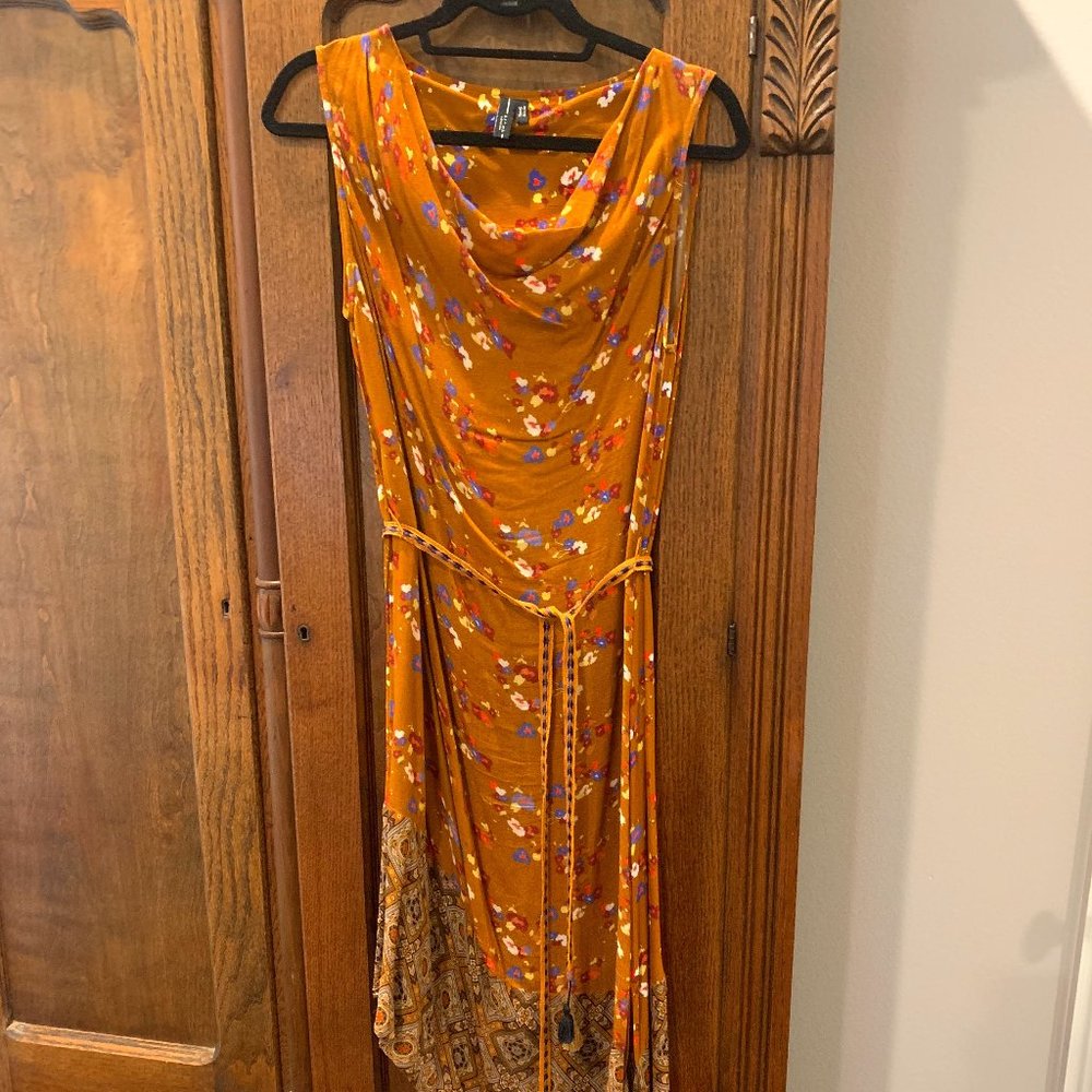 Blank London copper print dress